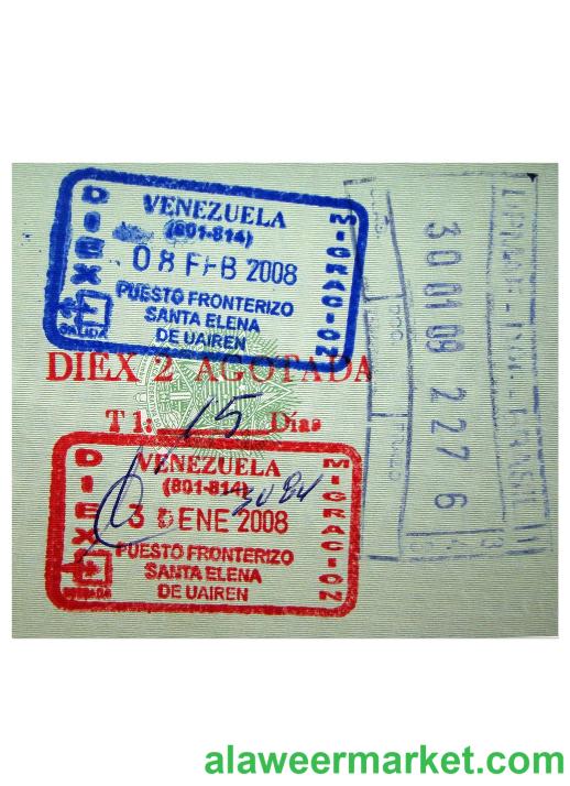 VENEZUELA VIZA STAMP